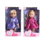 Magic Toys Szőke hajú baba ruhában kétféle változatban