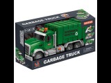 Magic Toys ToyStar szemétszállító teherautó zöld színben fény és hang effektekkel 42cm