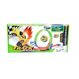 Magic Toys Track Racing versenypálya hurokkal, lángoló ugratóval és hátrahúzós kisautóval