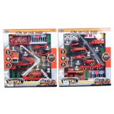 Magic Toys Tűzoltó játékszett benzinkúttal, járművekkel és kiegészítőkkel kétféle változatban