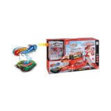 Magic Toys Tűzoltóállomás játékszett színváltós kisautóval, fénnyel és hanggal