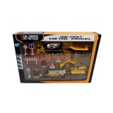 Magic Toys Útépítés játék szett Mixerkocsival és különböző kiegészítőkkel