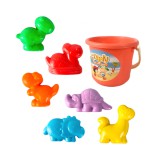 Magic Toys Vidám dinoszauruszos homokozó szett vödörrel