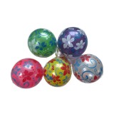 Magic Toys Virág mintás gumilabda 23cm-es többféle színváltozatban