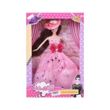 Magic Toys Wedding: Esküvői divat baba báli ruhában és kalapban 28cm-es