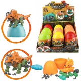 Magic Toys World of Dinosaurs szétszedhető dinó csavarhúzóval meglepetés tojás 1db