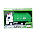 Magic Toys Zöld szemétszállító teherautó fénnyel