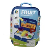 Magic Toys Zöldséges játékszett kék bőröndben kiegészítőkkel