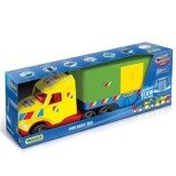 Magic Truck Basic: Kamion dobozos utánfutóval és fénnyel 80cm-es - Wader
