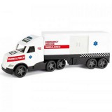 Magic Truck: Mentőkamion fluoreszkáló lámpákkal 81cm - Wader
