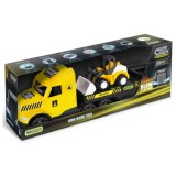 Magic Truck Technic: Kamion buldózerrel és fénnyel 80cm-es - Wader