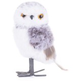 MagicHome Vianoce Bagoly MagicHome Karácsony, lila, 13 cm