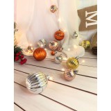MagicHome Vianoce Fényfüzér MagicHome Karácsony Ball, 20 LED meleg fehér, gömbökkel, 2x AA, egyszerű világítás, megvilágítá