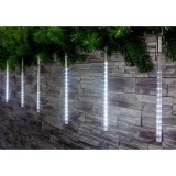 MagicHome Vianoce Fényfüzér MagicHome Karácsony Icicle, 720 LED hideg fehér, 24 jégcsappal, vízesés hatással, 230 V, 50 Hz,