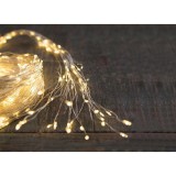 MagicHome Vianoce Fényfüzér MagicHome Karácsony Twisted Stars 1200S, 1200 LED meleg fehér, egyszerű világítás, 230 V, 50 Hz