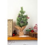 MagicHome Vianoce Karácsonyfa MagicHome Karácsony, feldíszített, natúr, 36 cm