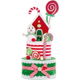 MagicHome Vianoce MagicHome Candy Line karácsonyi dekoráció, Candy Line Torta, 27 x 57 cm