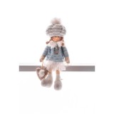 MagicHome Vianoce MagicHome karácsonyi dekoráció, Gyerekek, kék, 22 cm