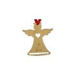 MagicHome Vianoce MagicHome karácsonyi dísz, NOEL angyal, felfüggeszthető, arany, csomag. 5 db