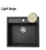 Magma 1B gránit mosogatótálca GranMaster - Light beige