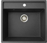 Magma 1B gránit mosogatótálca GranMaster - Metál fekete