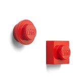 Mágnes, 2 különböző forma, LEGO, piros (L40101730)