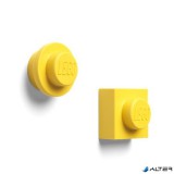 Mágnes, 2 különböző forma, LEGO, sárga
