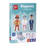 Mágneses készségfejleszt&#337; készlet, 36 db, apli kids "magnets", szakmák 18532