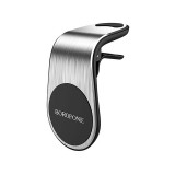 Mágneses szellőzőrácsra rögzíthető autós telefontartó Borofone BH10 Air ezüst