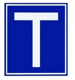 Mágneses T betű autóra