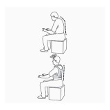 Mágneses tartásjavító eszköz, fehér színben, testtartás korrekciójára