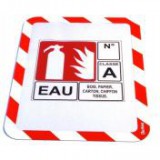 Mágneses tasak, öntapadós háttal, A4, TARIFOLD "Magneto Safety", piros-fehér [2 db]