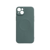 Magsafe-es TPU telefontok iPhone 13 Mini 5.4 colos YooUp Magnetic Pastell sötétzöld