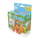 Magyar Gyártó 16 Darabos Színezős Puzzle 2 az 1-ben - Mókus