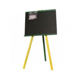 Magyar Gyártó Állványos fa rajztábla krétával, színes lábakkal