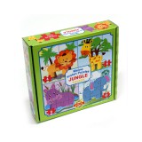 Magyar Gyártó Az első puzzle-öm: Dzsungel állatok 4 az 1-ben baby puzzle