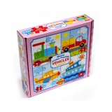 Magyar Gyártó Az első puzzle-öm: Járművek 4 az 1-ben baby puzzle