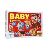 Magyar Gyártó Baby Puzzle erdei állatok - D-Toys