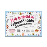 Magyar Gyártó Készségfejlesztő rajztábla többféle változatban letörölhető filccel: Betűk - D-Toys