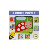 Magyar Gyártó Mesekocka erdei állatok mintával 4db-os