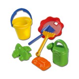Magyar Gyártó Nagy homokozó szett hullámos vödörrel 7 részes - D-Toys