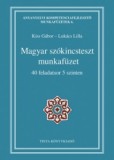 Magyar szókincsteszt munkafüzet
