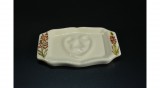 Magyar termék Kerámia szappantartó tál Verbénakert 15x9,5 cm