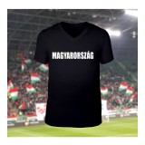 Magyarország fekete póló (gyerek) - Magyar válogatott szurkolói pamut póló