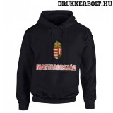 Magyarország feliratos kapucnis pulóver (fekete) - magyar válogatott pulcsi