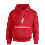 Magyarország kapucnis gyerek pulóver - magyar válogatott pulcsi (piros)