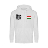 Magyarország zippes pulóver (fehér) - TEAM HUN magyar válogatott pulcsi