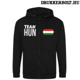 Magyarország zippes pulóver (fekete) - TEAM HUN magyar válogatott pulcsi