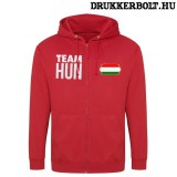 Magyarország zippes pulóver (piros) - TEAM HUN magyar válogatott pulcsi