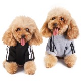 magyaroutlet 2db Téli kutyapulóver, kis kutyakabát, L fekete szürke